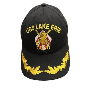USS Lake Erie CG 70 Mens Ticonderoga Class Guided Missile Cruiser Snapback Hat